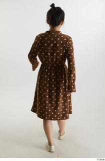 Aera  1 back view brown dots dress casual dressed…